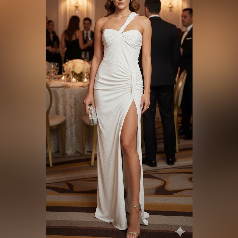 Katie May | Revolve "Carter" Gown in Ivory